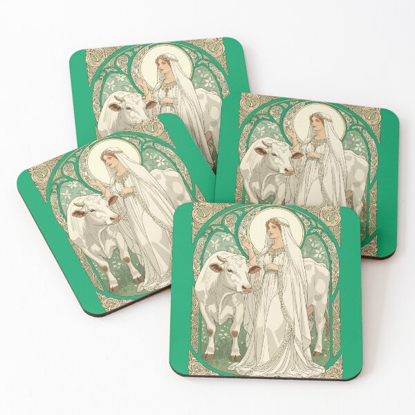 Item preview, The Patron Saint of Dairy Workers St Brigid designed and sold by taiche.