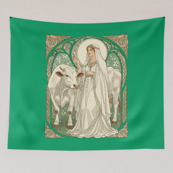 Item preview, The Patron Saint of Dairy Workers St Brigid designed and sold by taiche.