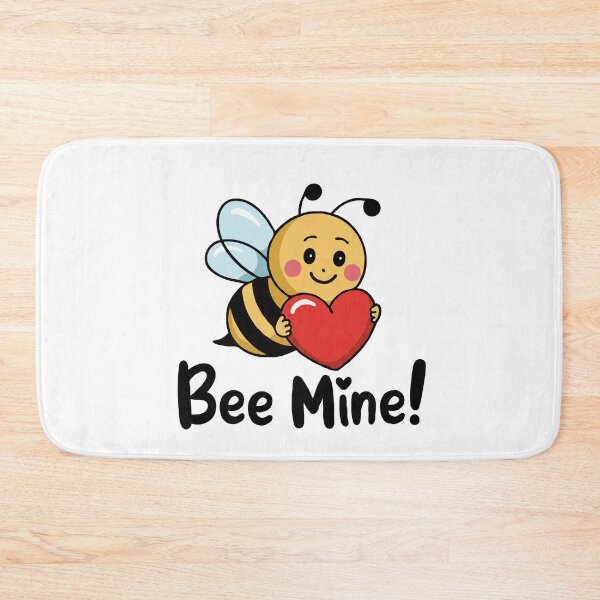 Item preview, Cute Love Bee Holding Heart – Kawaii Bee Valentine Illustration for Romantic Gifts designed and sold by BrainBubbleArt.