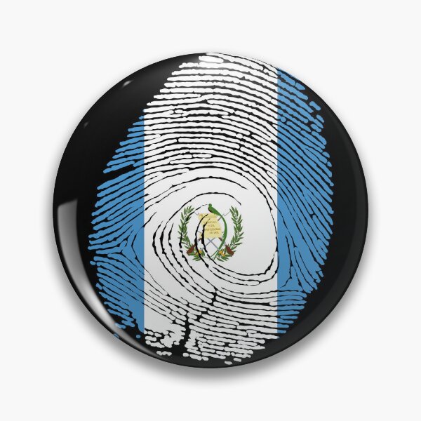 Item preview, Guatemala flag in fingerprint designed and sold by Azeecreate009.