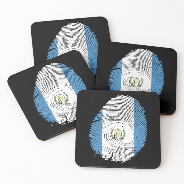Item preview, Guatemala flag in fingerprint designed and sold by Azeecreate009.