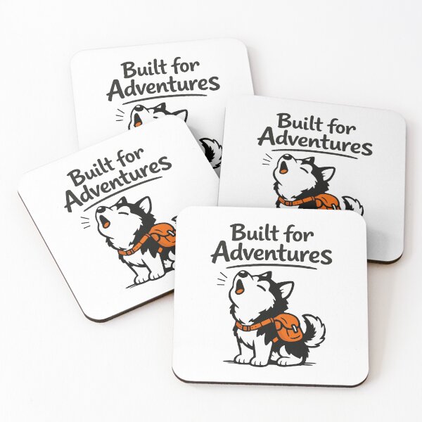 Item preview, Built for Adventures Siberian Husky designed and sold by SnappyPNG.
