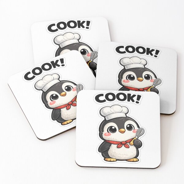 Item preview, COOK! – Chef Penguin with Whisk designed and sold by LongIslandDesgn.