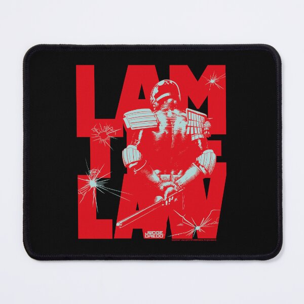 Item preview, Judge Dredd Red I Am The Law Bullet Holes designed and sold by All-And-Every.