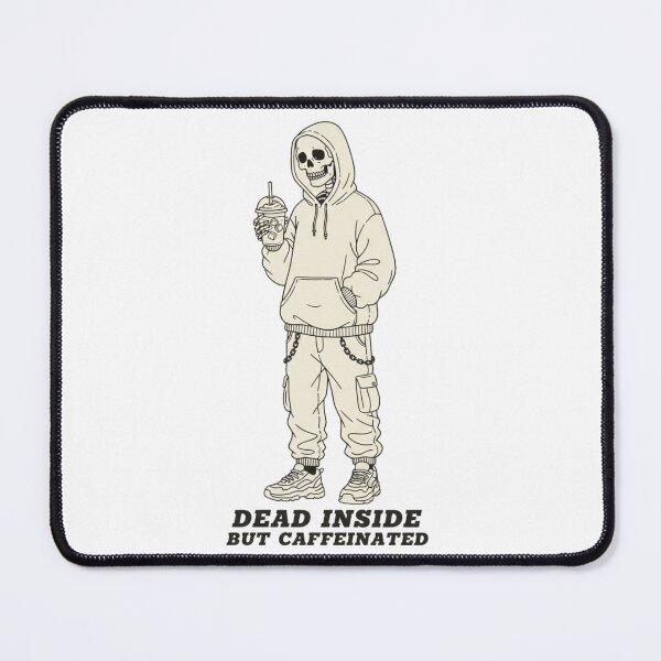 Item preview, Dead Inside But Caffeinated Funny Skeleton Iced Coffee designed and sold by Maclaw200d.