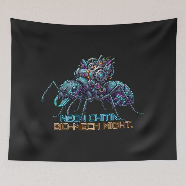 Item preview, Cyberpunk Leafcutter Ant Augmented Architect Bio-Mech Illustration designed and sold by Thaivi Design.