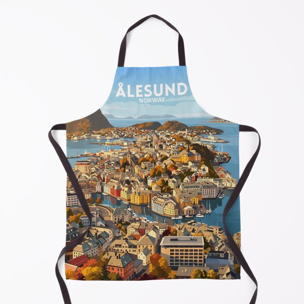 Item preview, Alesund Norway - Travel art designed and sold by Marciolini.