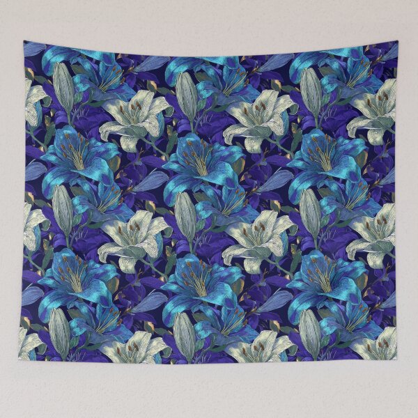 Item preview, Chic Lilies Print  - Flower Garden Pattern  - Birthday Gifts For Her designed and sold by RoyalStarsPatts.