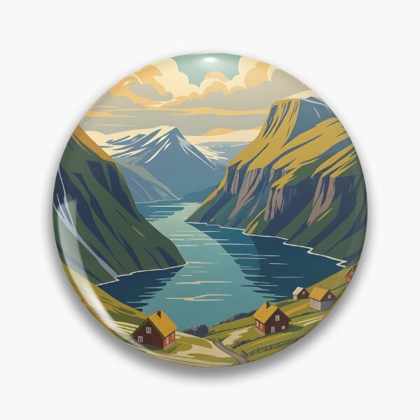 Item preview, Faroe Islands; Denmark Retro Travel Poster designed and sold by Robert Lacy.