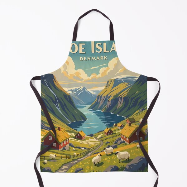 Artikelvorschau, Färöer-Inseln; Dänemark Retro-Reiseposter entworfen und verkauft von Robert Lacy.