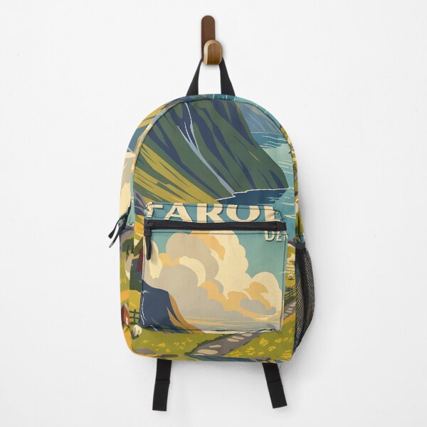 Item preview, Faroe Islands; Denmark Retro Travel Poster designed and sold by Robert Lacy.