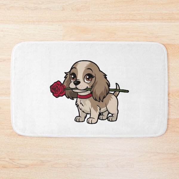 Item preview, Cute Puppy Holding a Red Rose – Romantic Dog Illustration for Valentine’s Day, Love & Dog Lovers designed and sold by BrainBubbleArt.