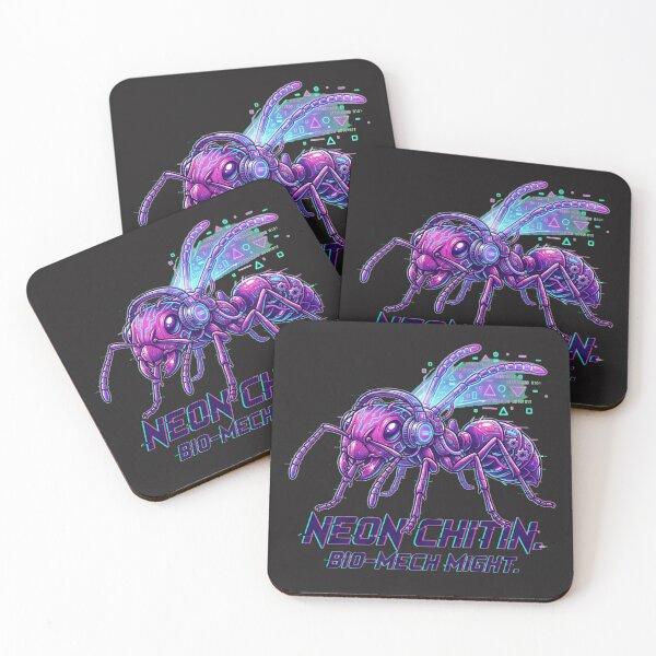 Item preview, Pheromone Hacker: Cyberpunk Bullet Ant Synthwave Art designed and sold by Thaivi Design.