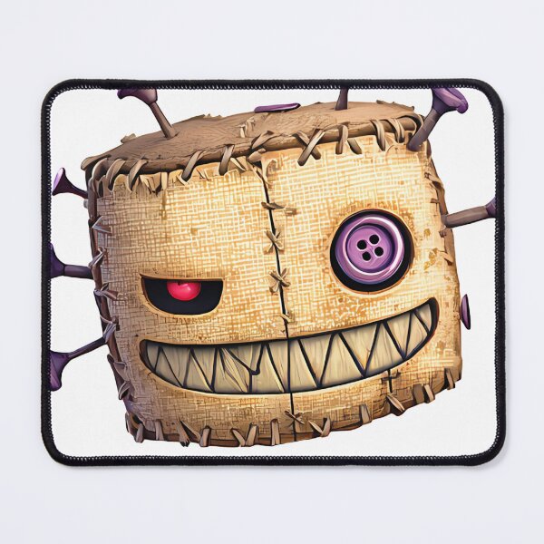 Item preview, Creepy Voodoo Doll Head Dark Cartoon Horror Art designed and sold by DesignArtist.ia.