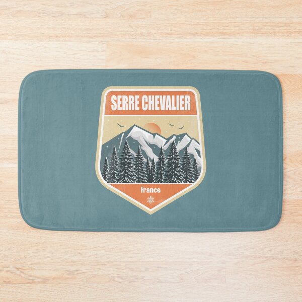 Item preview, Serre Chevalier France – Snowy Mountain Winter Badge designed and sold by CynthiaGraphics.