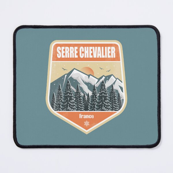 Item preview, Serre Chevalier France – Snowy Mountain Winter Badge designed and sold by CynthiaGraphics.
