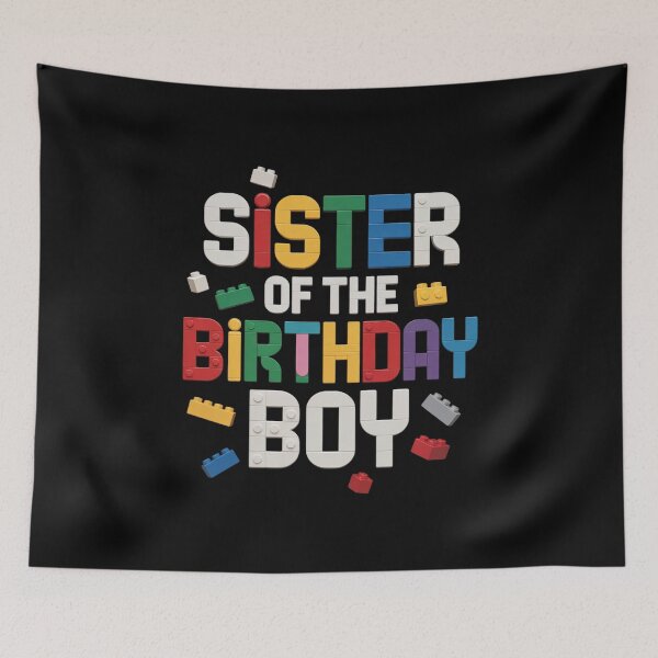 Item preview, Sister of the Birthday Boy Master Builder Building Blocks designed and sold by joyouartArt.