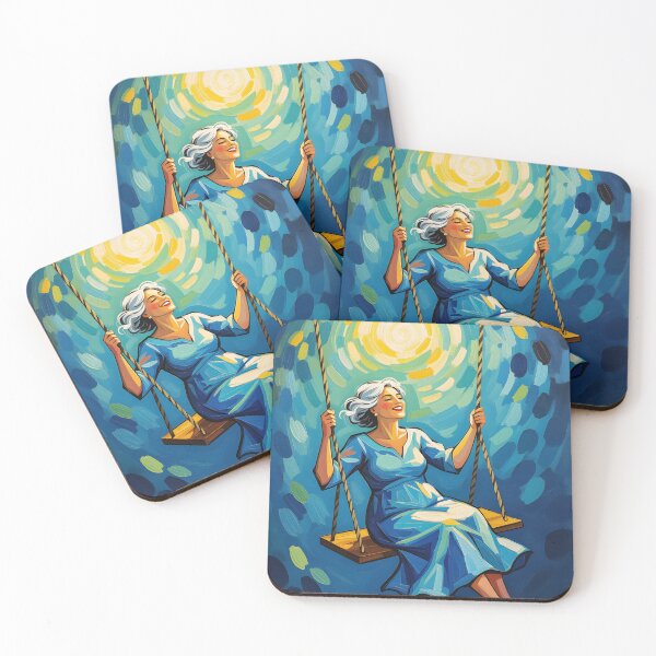 Item preview, Mid age woman swinging on a swing designed and sold by Ponted.