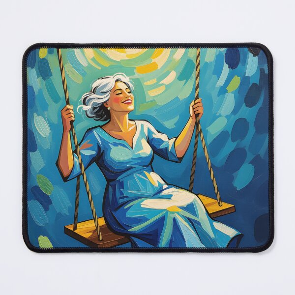 Item preview, Mid age woman swinging on a swing designed and sold by Ponted.