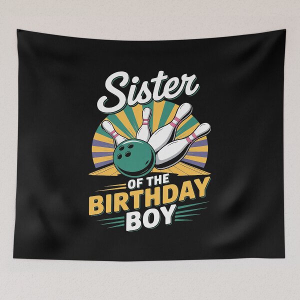 Item preview, Sister of the Birthday Boy Matching Family Bowling Birthday designed and sold by angolinnArt.