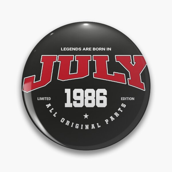 Item preview, July legends 1986 designed and sold by HB Shirts.