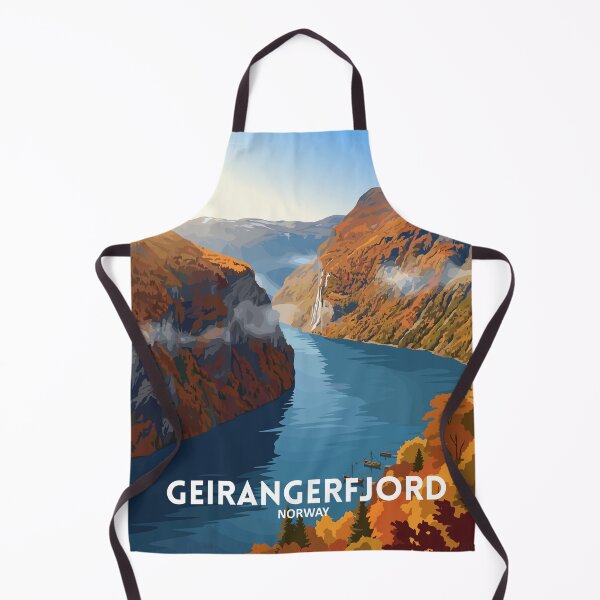 Item preview, Fiordo de Geiranger, Noruega - Arte de viaje designed and sold by Marciolini.
