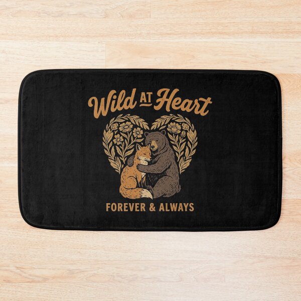 Item preview, Wild at Heart Bear and Fox Hugging Vintage Art designed and sold by zzz888.