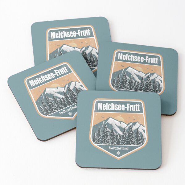 Item preview, Melchsee-Frutt Switzerland – Snowy Mountain Winter Badge designed and sold by CynthiaGraphics.