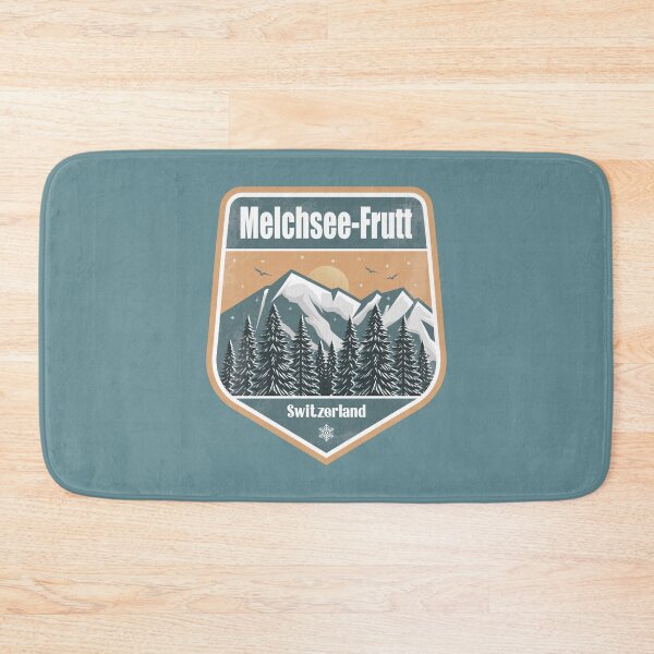 Item preview, Melchsee-Frutt Switzerland – Snowy Mountain Winter Badge designed and sold by CynthiaGraphics.