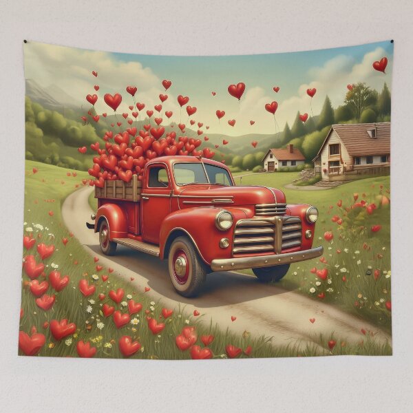 Item preview, A whimsical, pastoral scene celebrating Valentine's Day designed and sold by Marcu Ioachim.