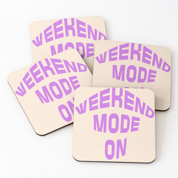 Item preview, Weekend Mode ON – Fun Bold Typography Design for Relaxed Vibes designed and sold by NilofaDesigns.