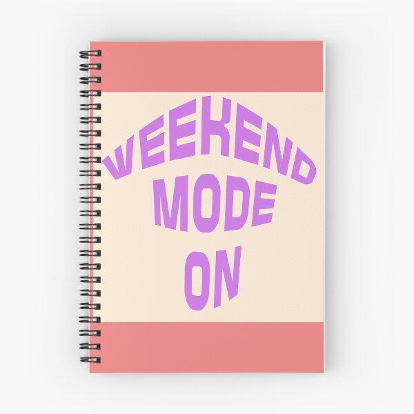 Item preview, Weekend Mode ON – Fun Bold Typography Design for Relaxed Vibes designed and sold by NilofaDesigns.