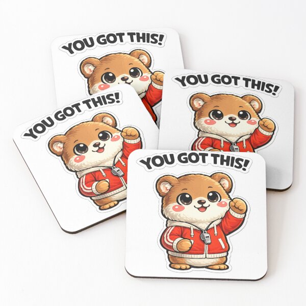 Item preview, YOU GOT THIS! (Coach Bear) designed and sold by LongIslandDesgn.