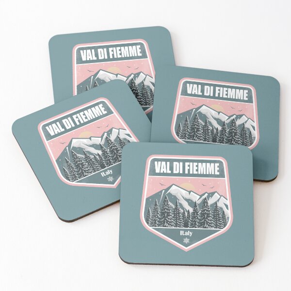 Item preview, Val di Fiemme Italy – Snowy Mountain Winter Badge designed and sold by CynthiaGraphics.