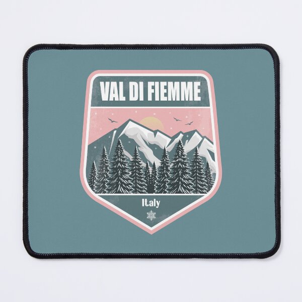 Item preview, Val di Fiemme Italy – Snowy Mountain Winter Badge designed and sold by CynthiaGraphics.
