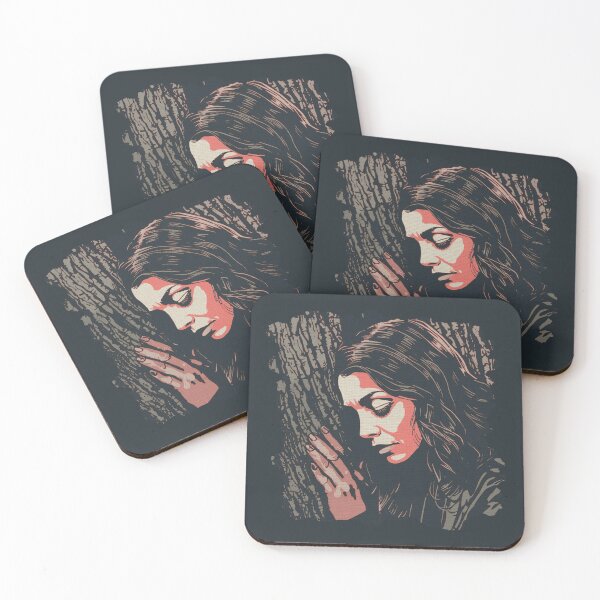 Item preview, Silent Connection With Nature – Emotional Woman Tree Art designed and sold by TestudoDesign.