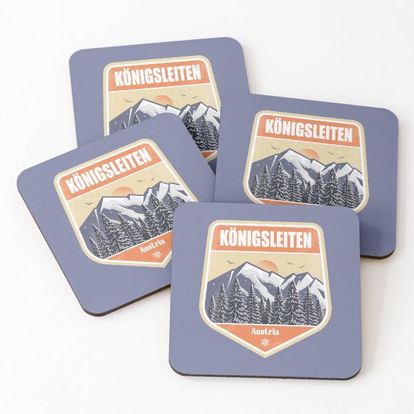 Item preview, Königsleiten Austria – Snowy Mountain Winter Badge designed and sold by CynthiaGraphics.