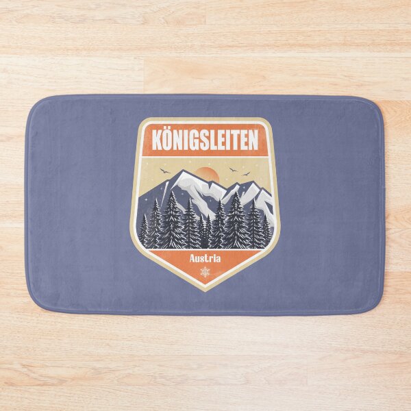 Item preview, Königsleiten Austria – Snowy Mountain Winter Badge designed and sold by CynthiaGraphics.