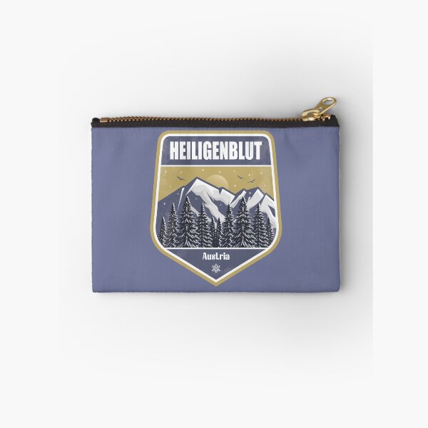 Item preview, Heiligenblut Austria – Snowy Mountain Winter Badge designed and sold by CynthiaGraphics.