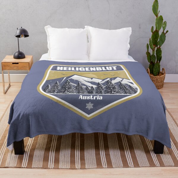 Item preview, Heiligenblut Austria – Snowy Mountain Winter Badge designed and sold by CynthiaGraphics.
