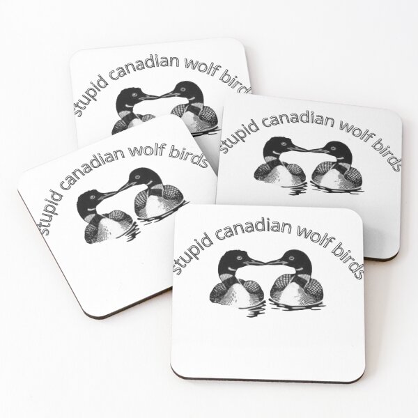 Item preview, stupid canadian wolf birds stiker designed and sold by Ayoubtl2006.