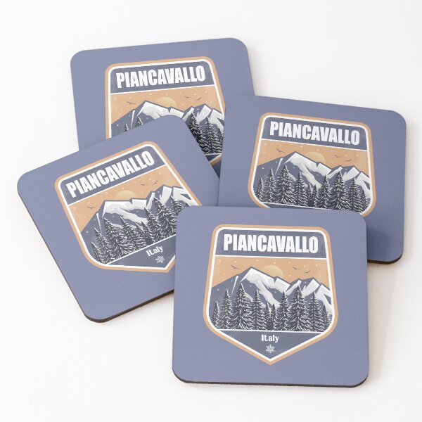 Item preview, Piancavallo Italy – Snowy Mountain Winter Badge designed and sold by CynthiaGraphics.
