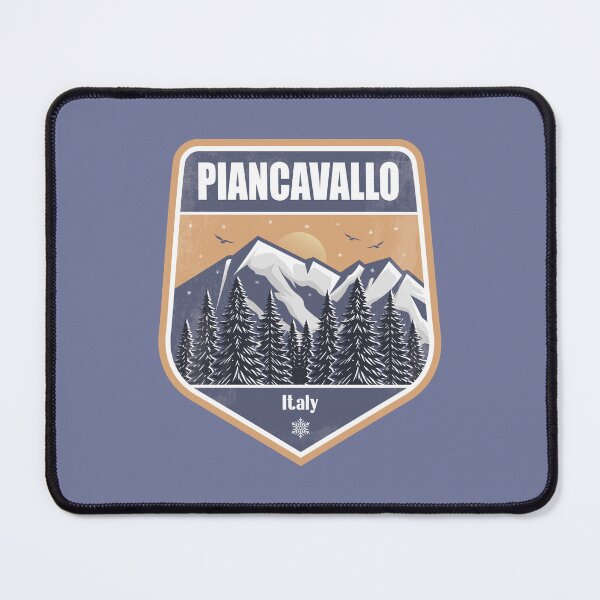 Item preview, Piancavallo Italy – Snowy Mountain Winter Badge designed and sold by CynthiaGraphics.