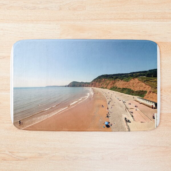 Item preview, Jacob's Ladder Beach Sidmouth - Sunny Day on the Jurassic Coast designed and sold by leonwoods.