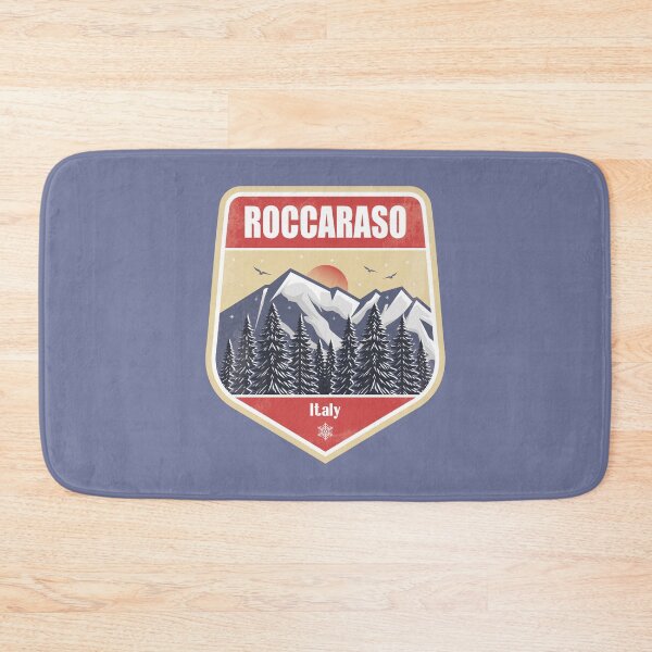 Item preview, Roccaraso Italy – Snowy Mountain Winter Badge designed and sold by CynthiaGraphics.