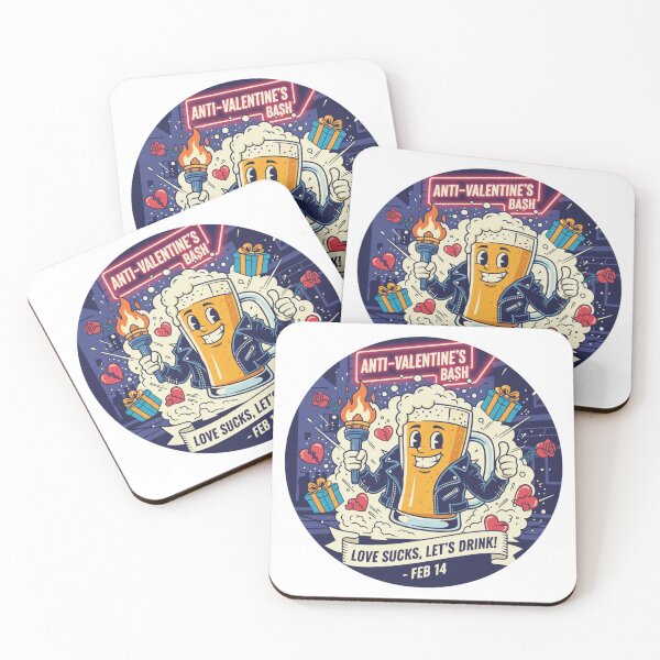 Item preview, Anti-Valentine’s Bash – Love Sucks, Let’s Drink | Funny Beer Valentine Design designed and sold by Fun-and-joy.