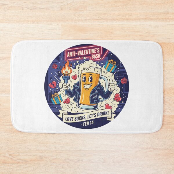 Item preview, Anti-Valentine’s Bash – Love Sucks, Let’s Drink | Funny Beer Valentine Design designed and sold by Fun-and-joy.