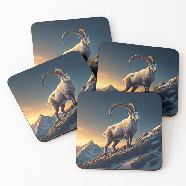 Item preview, Majestic Wild Goat – Spirit of the Mountains designed and sold by PawPrintedArt.