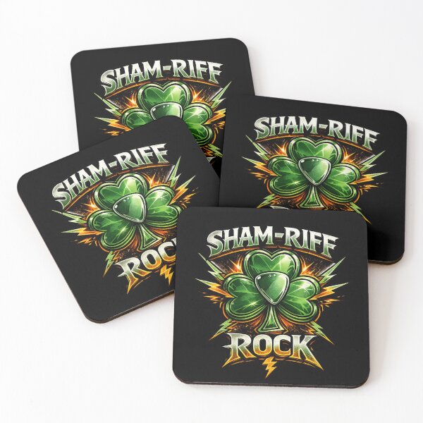 Item preview, Sham-Riff Rock – St. Patrick's Day Guitar Pun designed and sold by PunchDrop.