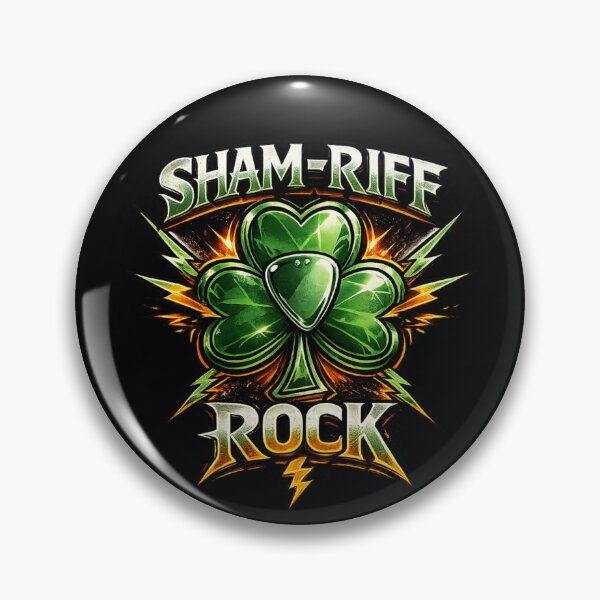 Item preview, Sham-Riff Rock – St. Patrick's Day Guitar Pun designed and sold by PunchDrop.